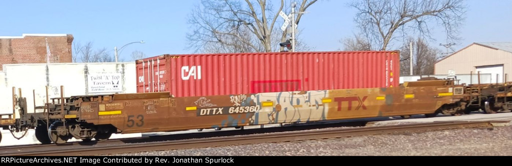 DTTX 645360 and one container